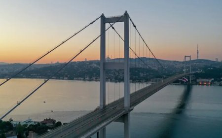 15 Temmuz Şehitler Köprüsü'nde dizi çekimi. 3 gece trafiğe kapacak