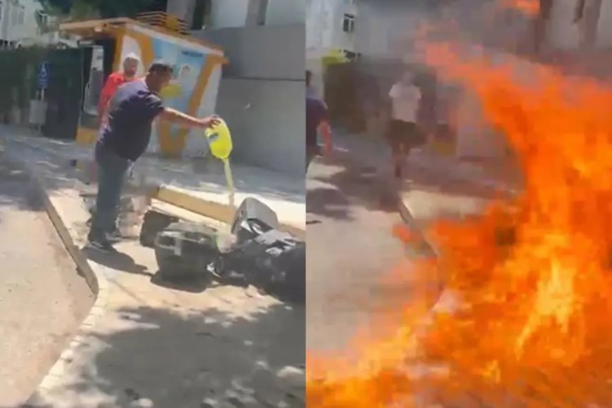 840 bin lira ceza yedi. Ses sistemini belediye önünde yakan işletme sahibi tutuklandı