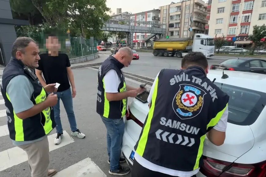 Samsun'da 'korsan taksi' denetimi: 3 sürücüye 300 bin TL ceza