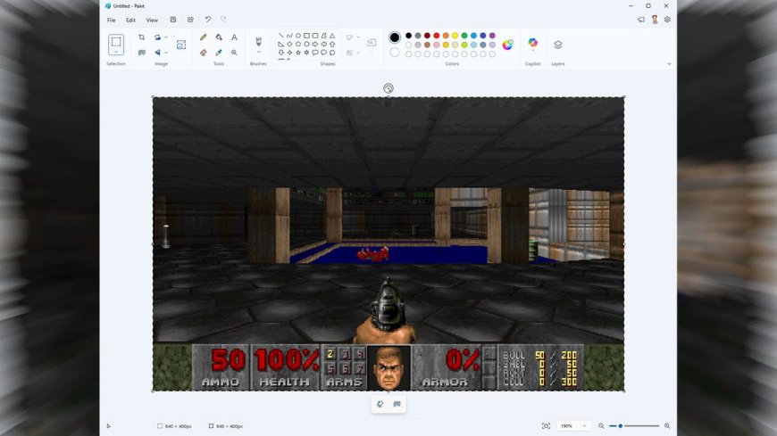 Microsoft Paint Üzerinde Doom Çalıştıran İlginç Yöntem Tanıtıldı