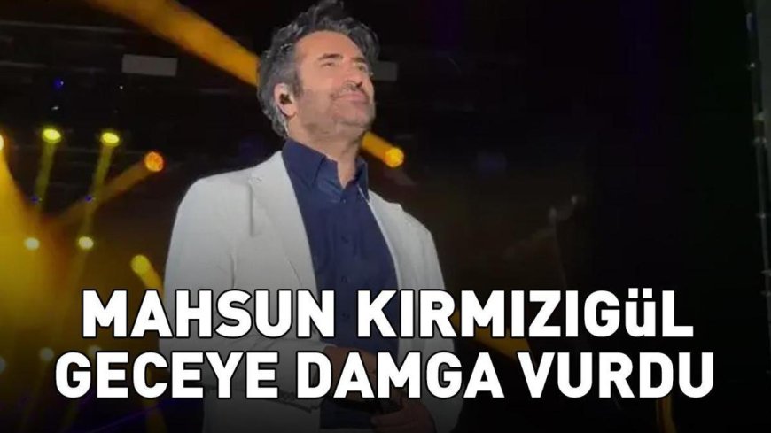 Mahsun Kırmızıgül, Tekirdağ'da fırtına gibi esti! Festivale katılanlara unutulmaz anlar yaşattı