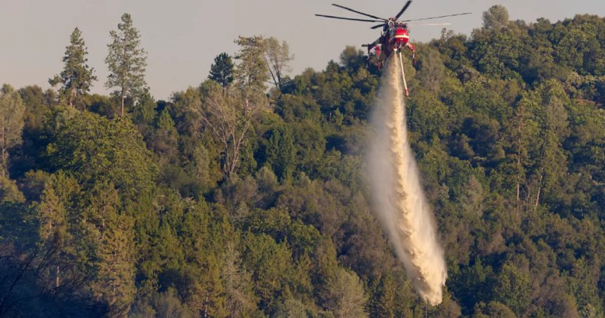 ABD'de yangına müdahale eden helikopter düştü
