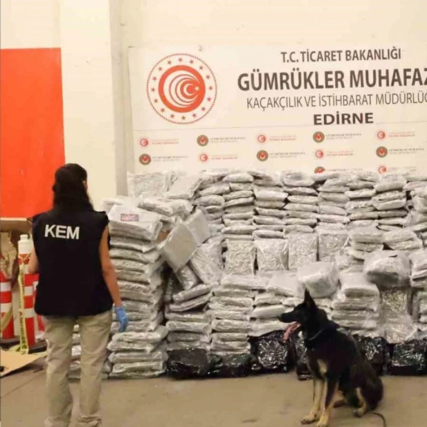 Zehir tacirlerine darbe: Kapıkule’de 810 kilo uyuşturucu ele geçirildi